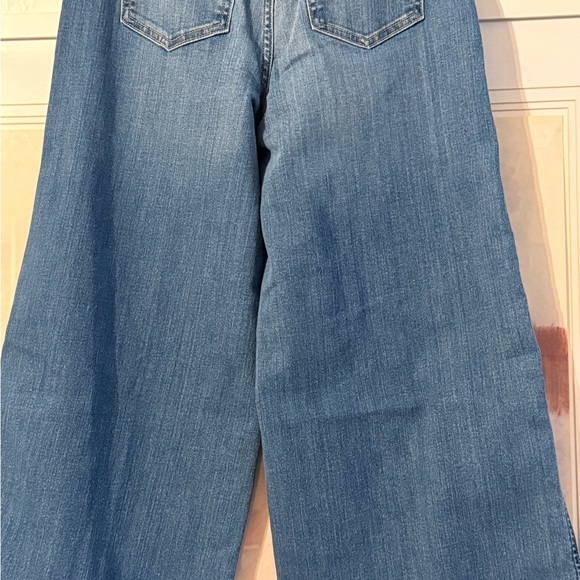 SPANX Denim - SPANX Wide Leg Jeans in Medium Blue Denim